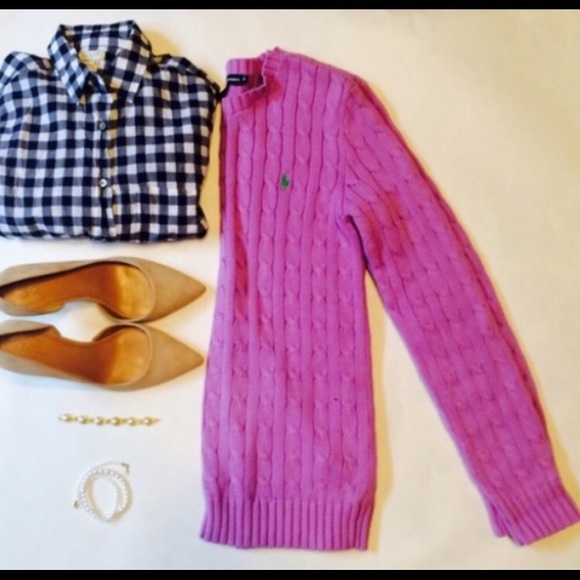 Lavender Purple Ralph Lauren Sweater - Picture 2 of 2